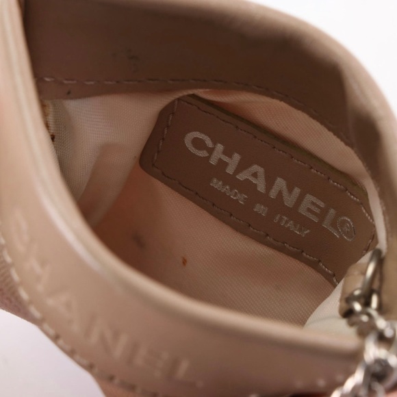 Chanel Travel Ligne Key Pouch in Jacquard and Leather - Picture 3 of 5